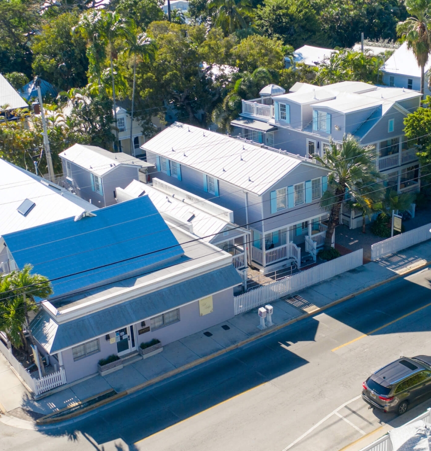 Fitch lodge from Drone view