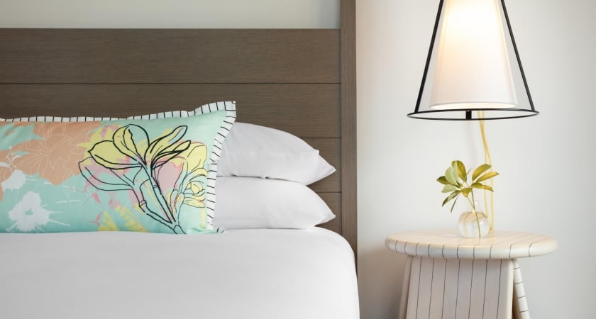 King Studio Suite bed and side table