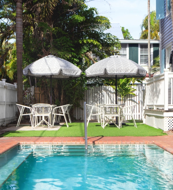 Fitch Lodge pool seating area