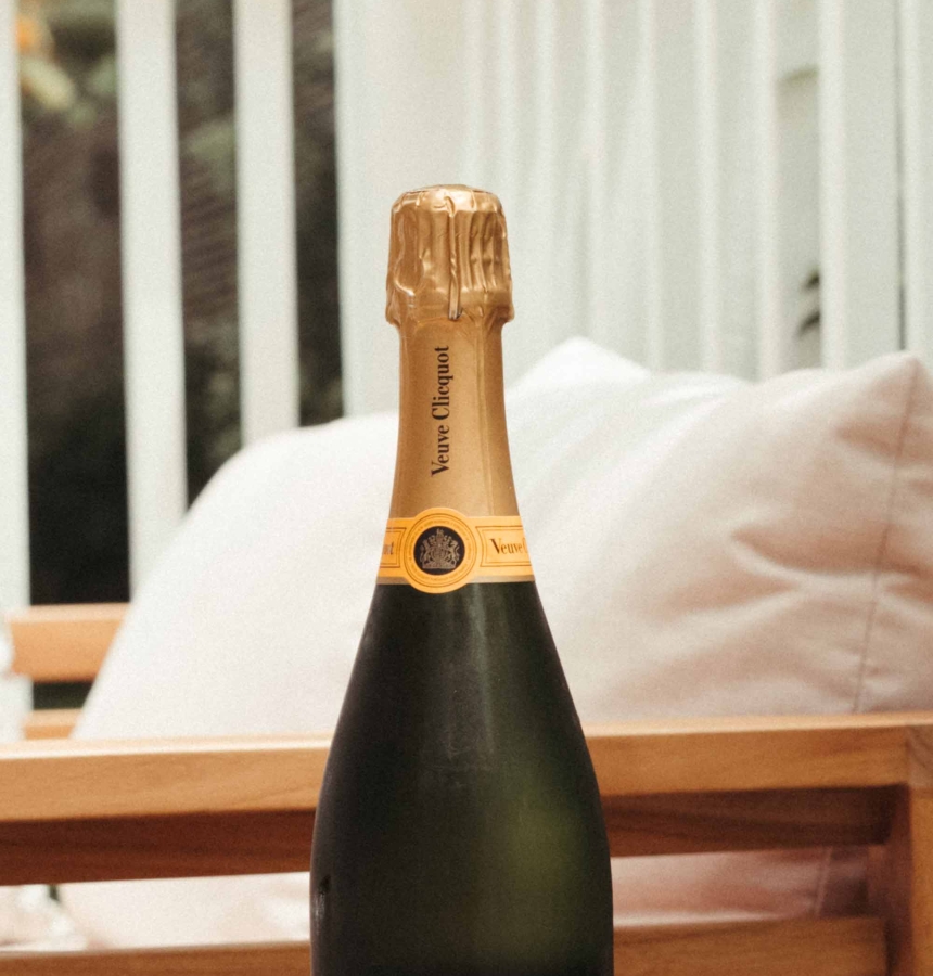champagne bottle