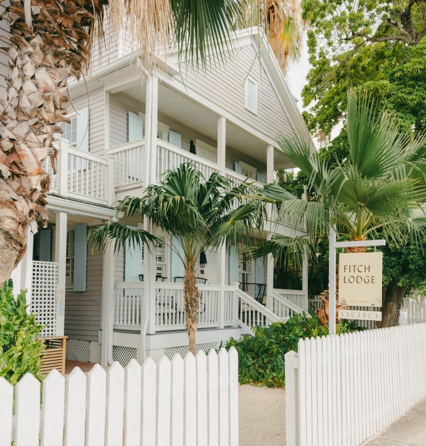 Exterior of Fitch Lodge in Key West